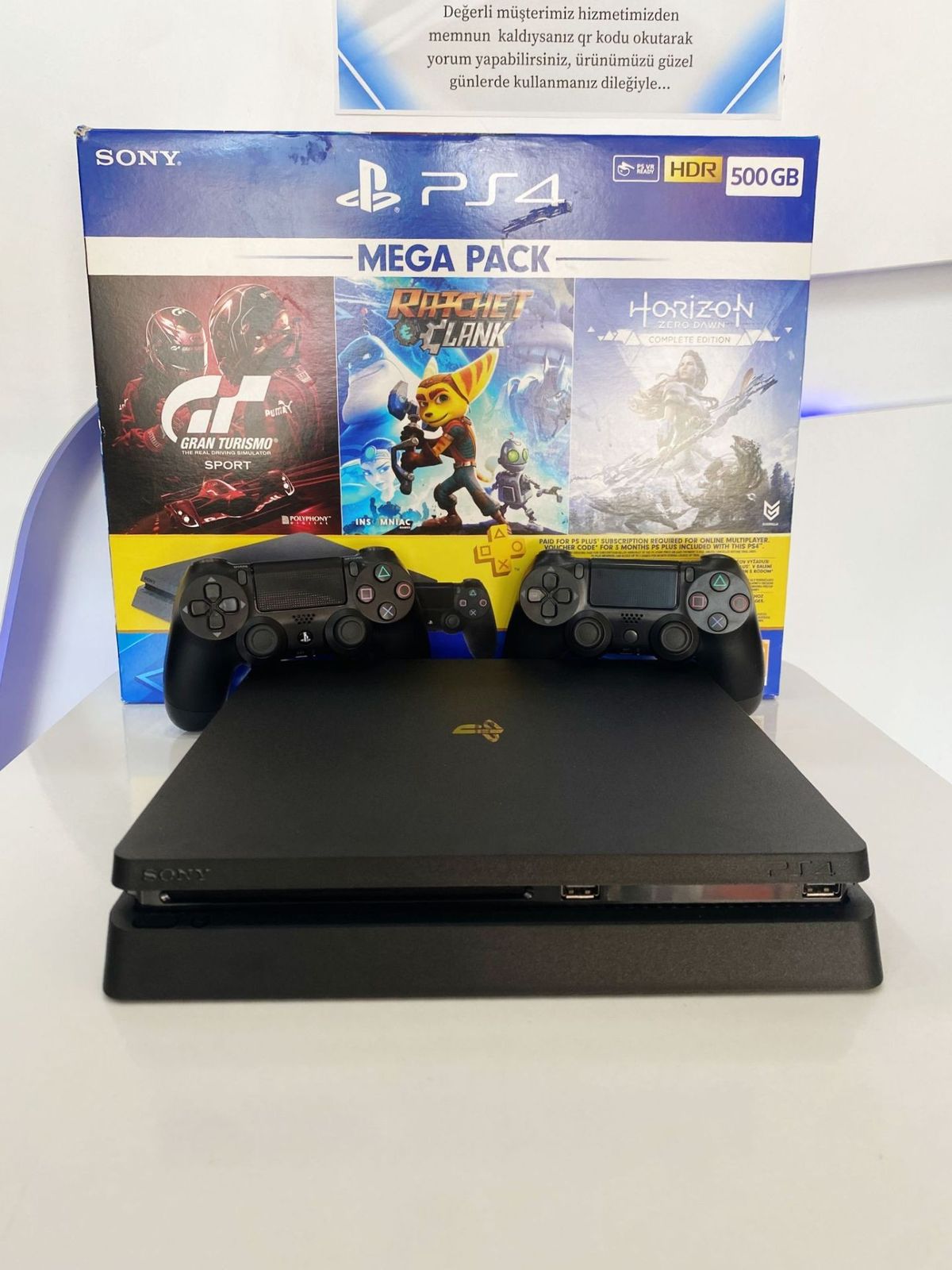 PS4 Slim 500GB Çift Kol | 12 Ay Garanti Takas Var - Konsoltech