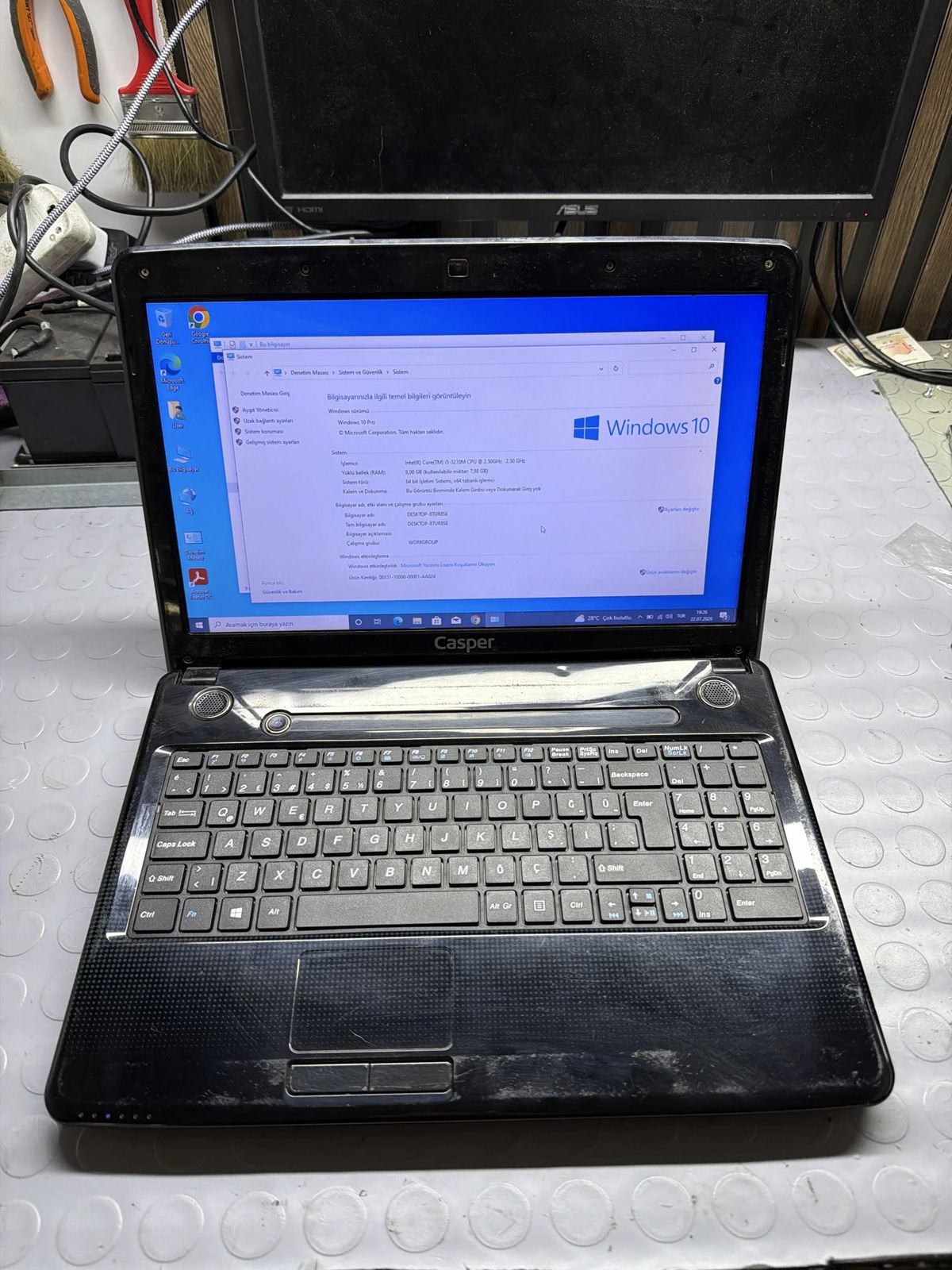 CASPER NİRVANA İ5-3210M 8GB LAPTOP NOTEBOOK DİZÜSTÜ OFİS İŞ A15YA