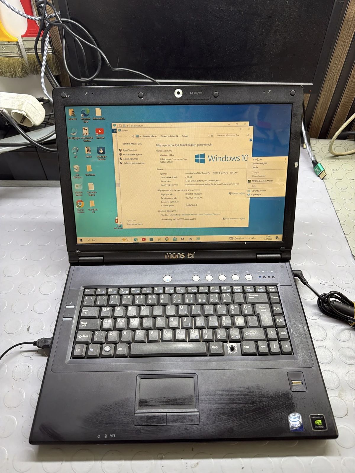 MONSTER FL92 LAPTOP NOTEBOOK DİZÜSTÜ PC OFİS İŞ
