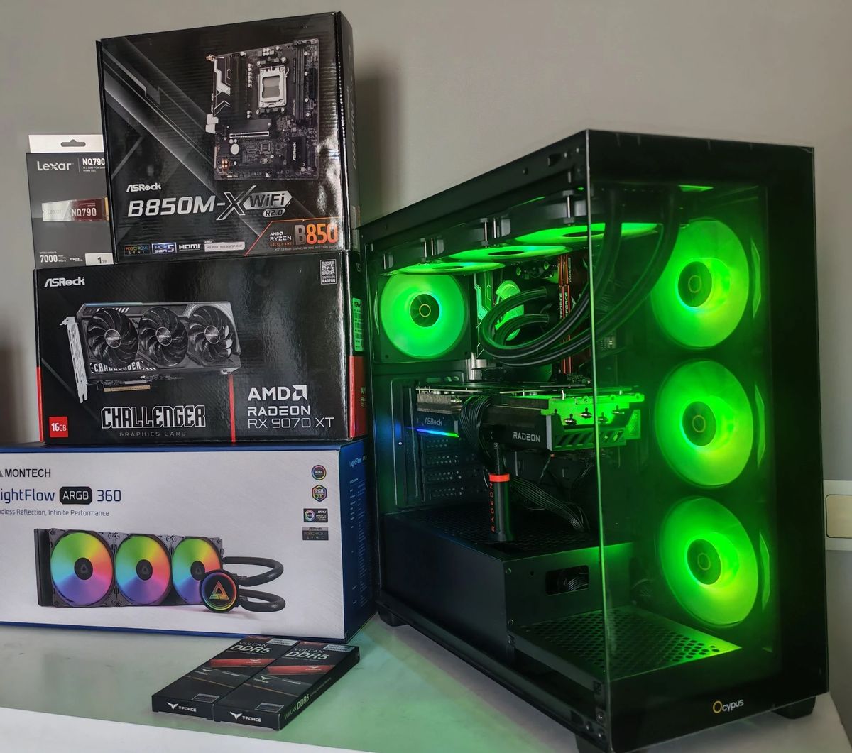 Bilgisayar Oyun Bilgisayarı Gaming PC - Ryzen 7 9800X3D - RX 9070XT