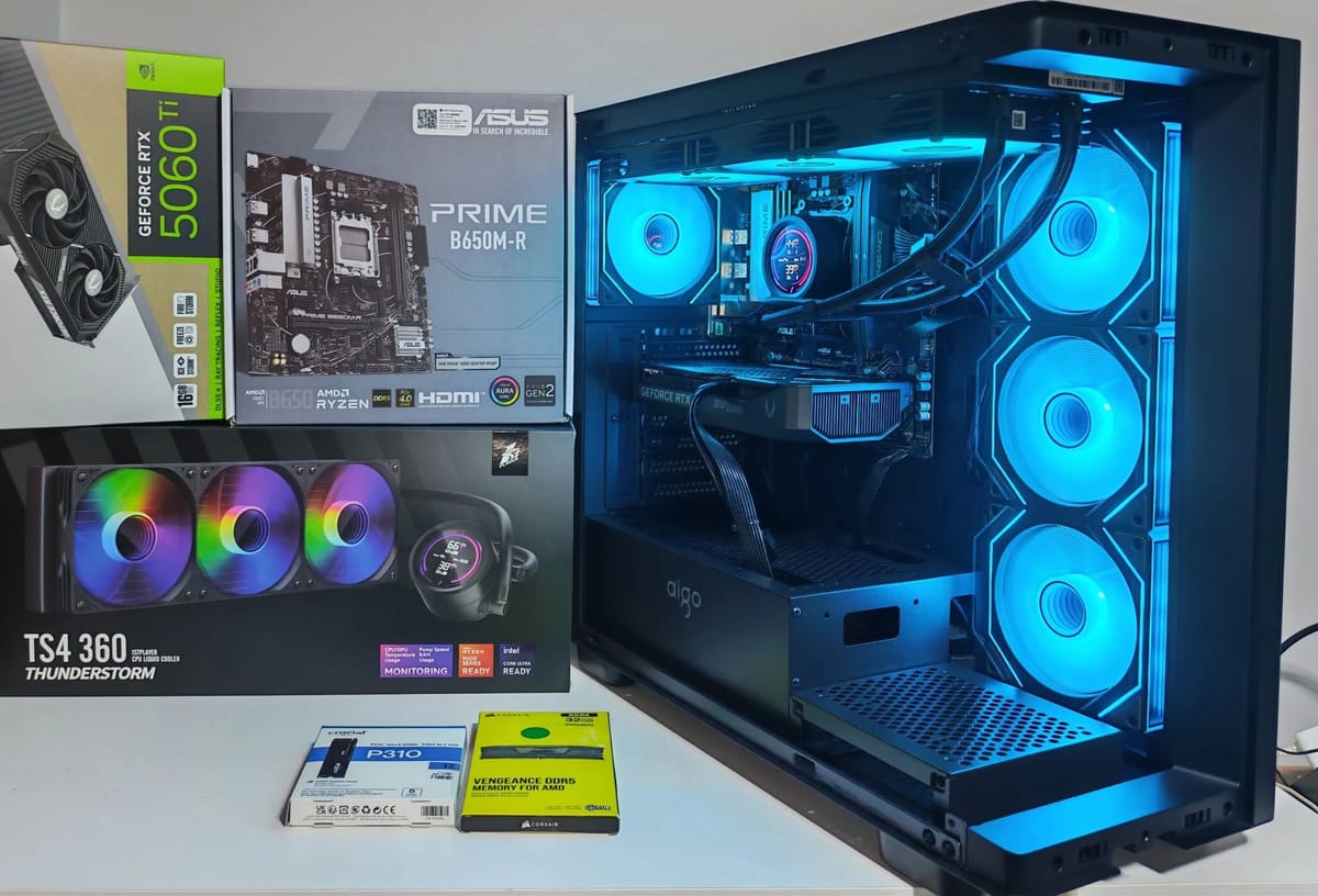 Bilgisayar Oyun Bilgisayarı Gaming PC - Ryzen 7 7800X3D - RTX 5060Ti 16GB
