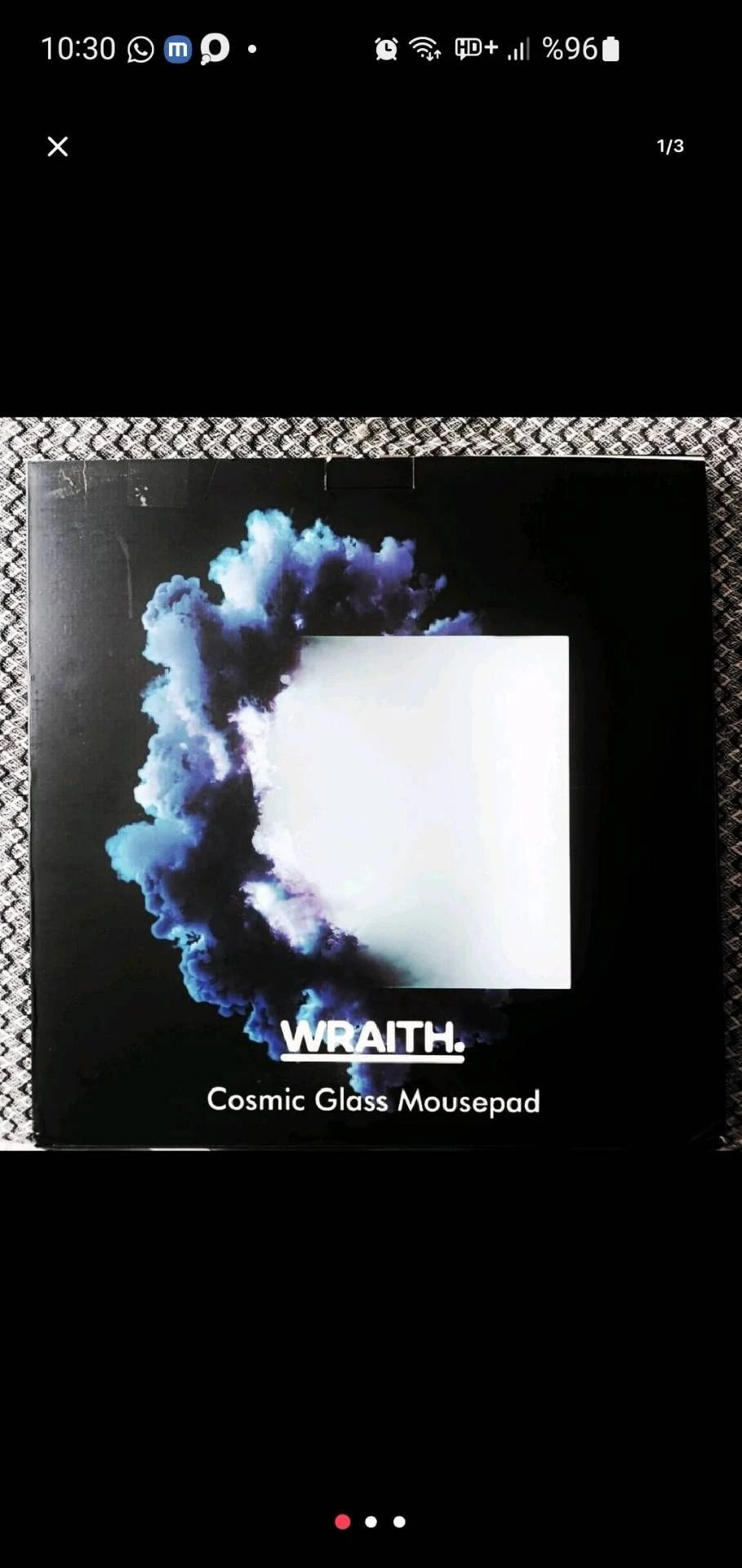 WRAITH Cosmic Glass cam mousepad