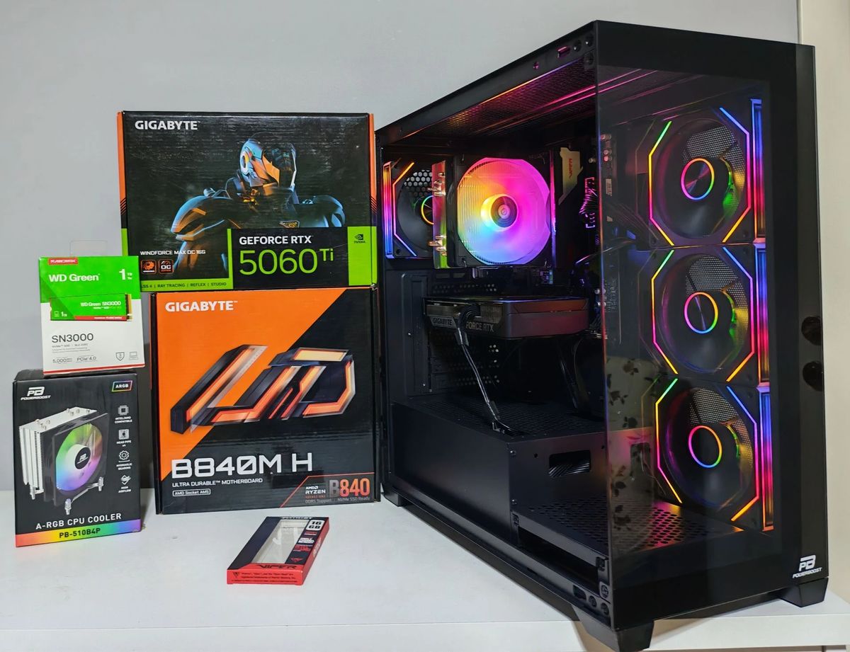 Bilgisayar Oyun Bilgisayarı Gaming PC - Ryzen 5 7600 - RTX 5060Ti 16GB