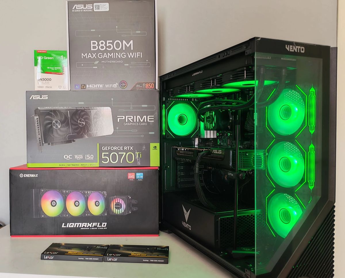 Bilgisayar Oyun Bilgisayarı Gaming PC - Ryzen 7 9800X3D - RTX 5070 Ti
