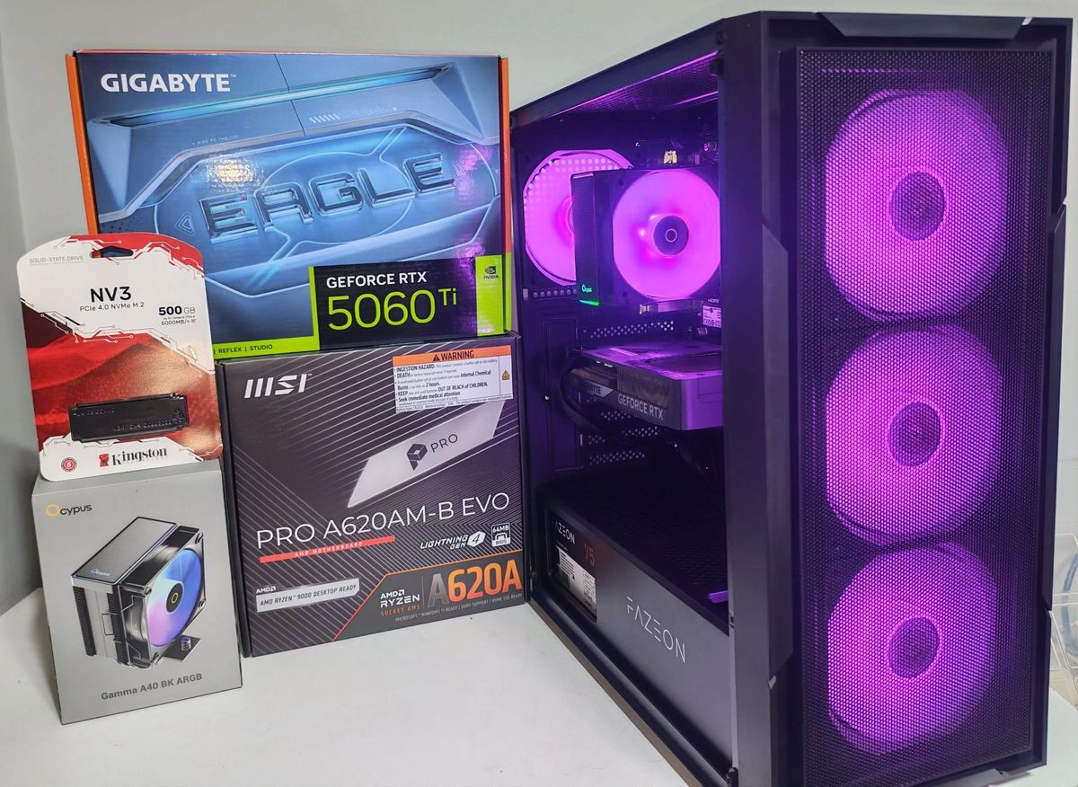 Bilgisayar Oyun Bilgisayarı Gaming PC - Ryzen 5 7500F - RTX 5060Ti