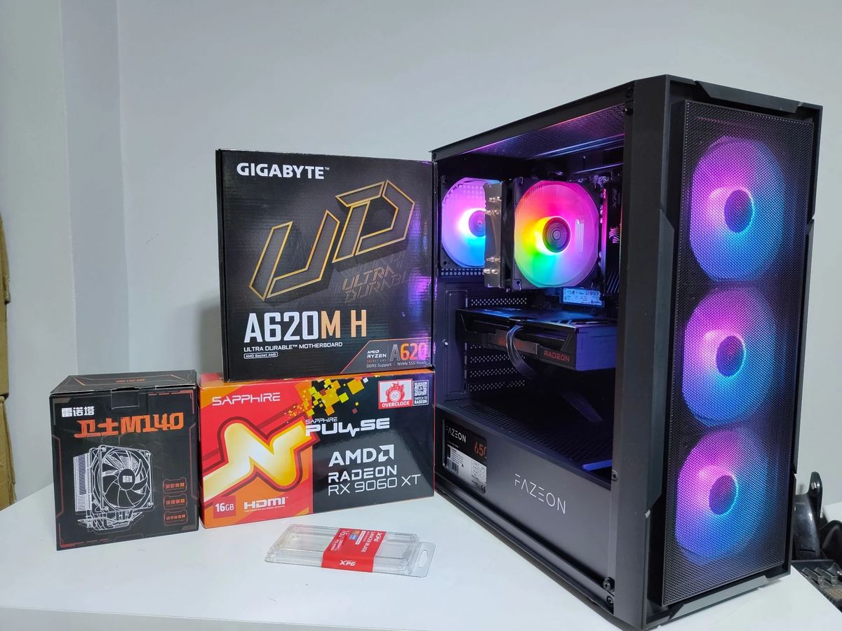 Bilgisayar Oyun Bilgisayarı Gaming PC - Ryzen 5 7500F - RX 9060XT 16GB