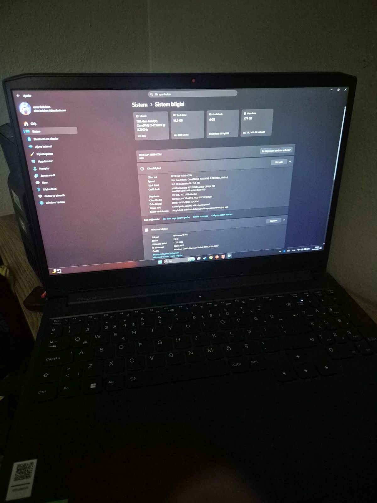 Lenovo ideapad gaming 3