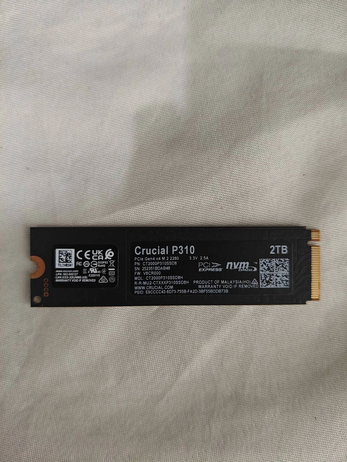 Crucial P310 2TB M.2 SSD