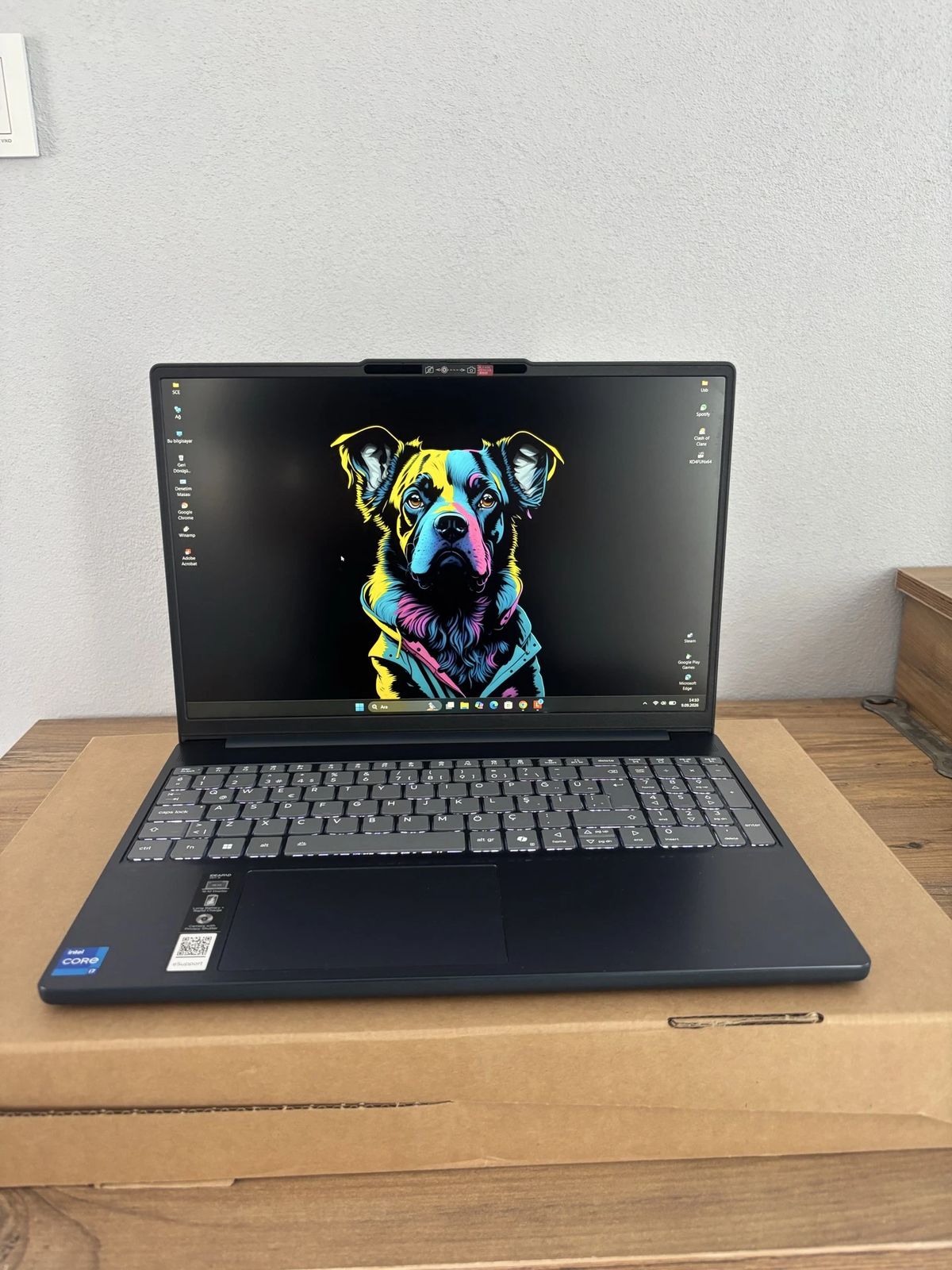 Lenovo laptop garantili kutu ve faturalı