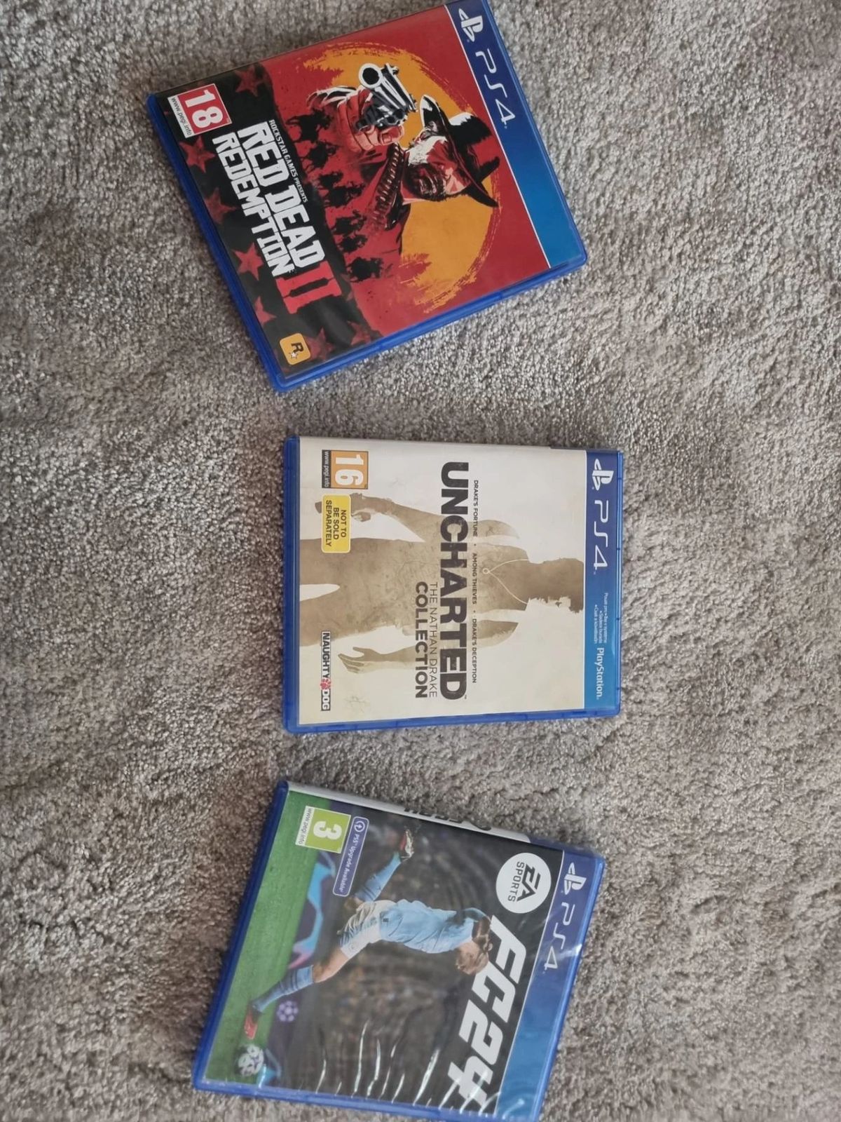 RDR2, FC24 ve Uncharted PS4 Oyun