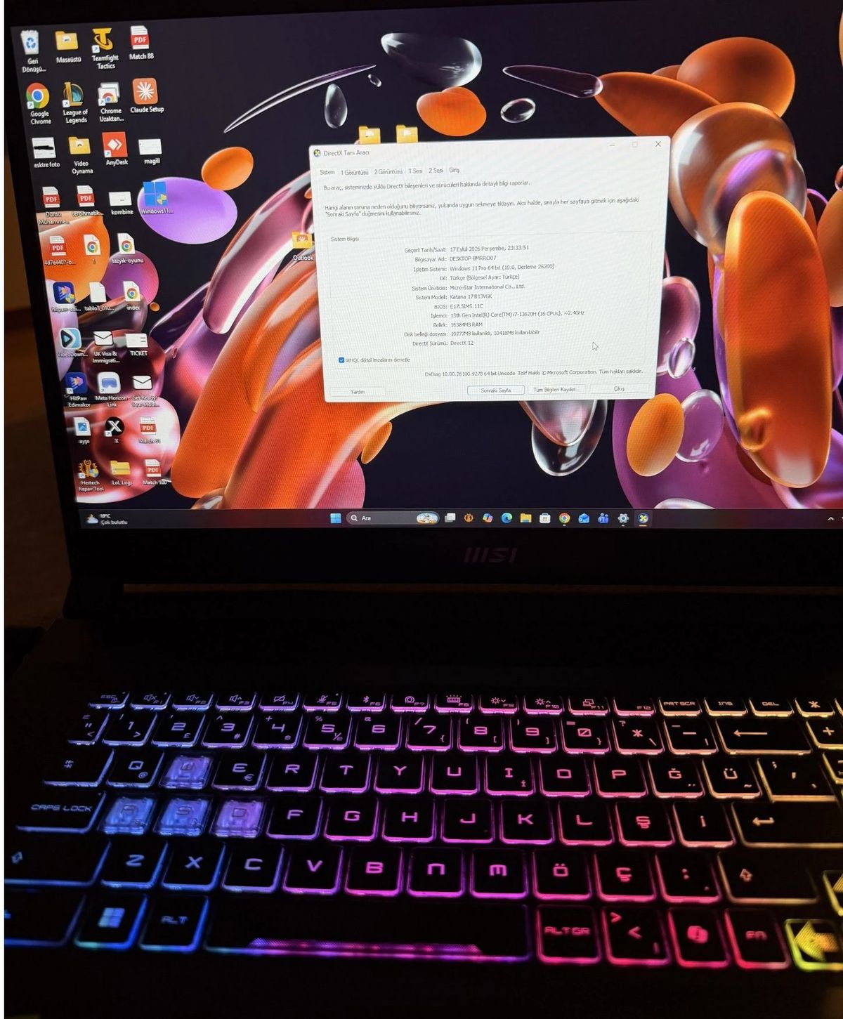 MSI Katana 17 B13VGK