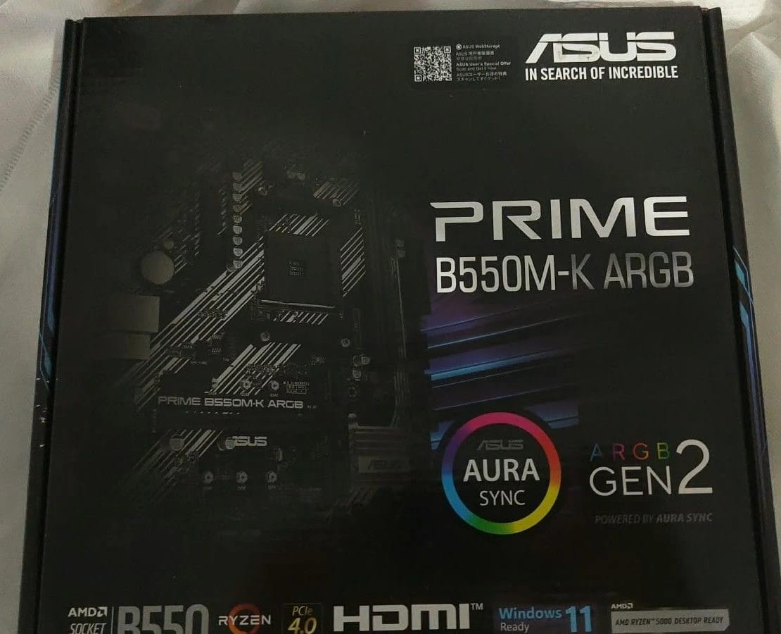 Asus Prime B550M-K ARGB AM4 Anakart
