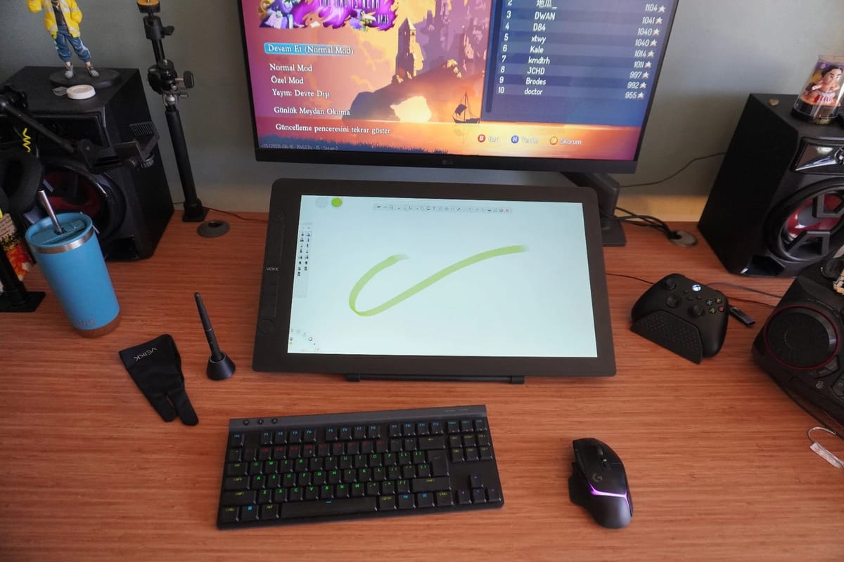 Veikk VK2200Pro 21.5" IPS FullHD Tam Lamine Ekran Çizim Monitörü
