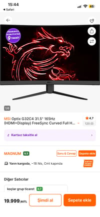 Ryzen 5 5600 RTX 3050 Gaming PC + 32’ MSI 165Hz Curved Monitör” - görsel 8