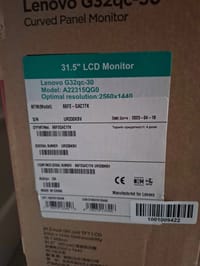 Lenovo 2k Curved 0 Kapalı Kutu Monitör - görsel 2