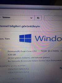 HP PAVİLİON DV6 4GB T4300 LAPTOP NOTEBOOK DİZÜSTÜ OFİS İŞ - görsel 2