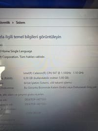 GRUNDİG CPU 847 6GB 14 İNÇ LAPTOP NOTEBOOK DİZÜSTÜ OFİS İŞ - görsel 2
