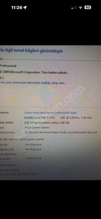 KASA İ5-650 4GB TOPLAMA PC OFİS İŞ MASAÜSTÜ HP - görsel 4