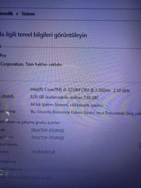 CASPER NİRVANA İ5-3210M 8GB LAPTOP NOTEBOOK DİZÜSTÜ OFİS İŞ A15YA - görsel 2