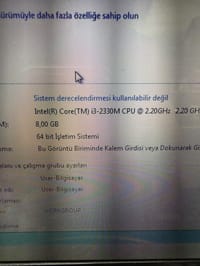 CASPER LAPTOP A15HC İ3-2330M NOTEBOOK DİZÜSTÜ İŞ OFİS - görsel 2