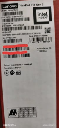 Lenovo Thinkpad E16 Ultra 6 255H 16Gb 512gb SSD 16" Wuxga Freedos Notebook - görsel 3