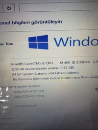 DELL İNSPİRON N5010 İ5-M480 8 GB LAPTOP NOTEBOOK DİZÜSTÜ PC OFİS - görsel 2
