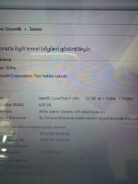 CASPER NİRVANA NB 15.6 İ7-Q740 LAPTOP DİZÜSTÜ OFİS İŞ NOTEBOOK PC - görsel 2