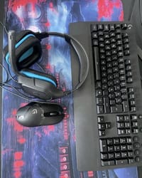 Logitech Gaming Set Klavye mouse kulaklık - görsel 2