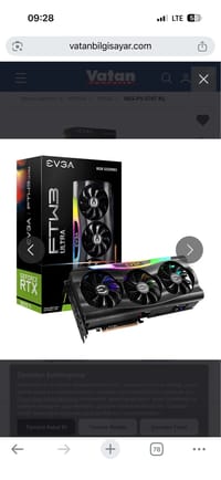 EVGA Geforce RTX 3070 Ti FTW3 ULTRA GAMING 8GB GDDR6X 256Bit Nvidia Ekran Kartı - görsel 3