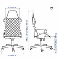 IKEA UTESPELARE GAMİNG KOLTUK - görsel 6