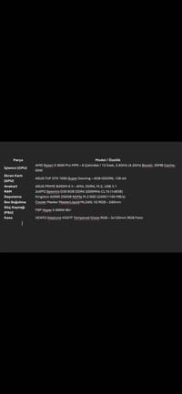 1650S / R5 3600 Sistem 250gb ssd ram 16 gb cooler master sıvı soğutucu - görsel 3