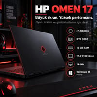 HP OMEN 17 Gaming Laptop – i7-11800H / RTX 3060 / 16 GB RAM / 144 Hz - görsel 2