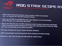 ASUS ROG STRIX SCOPE RX RED SWITCH KLAVYE - görsel 2