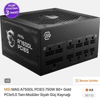 7800x3d +b650 + 750w gold + fmagic 360 - görsel 3