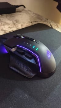 corsair glaive rgb pro alüminyum fps/moba 18.000 dpi 7 tuş optik - görsel 3