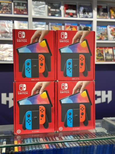 Nintendo Switch OLED Çİpli+256 GB+CFW+ 40 OYUN 2YIL GARANTİLİ