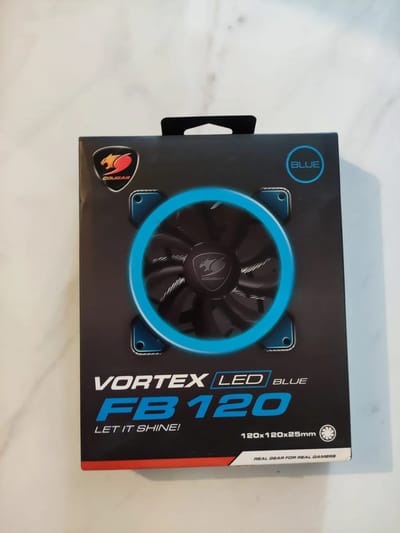 Cougar Vortex FB 120 Blue/Mavi LED Kasa Fanı - 120mm