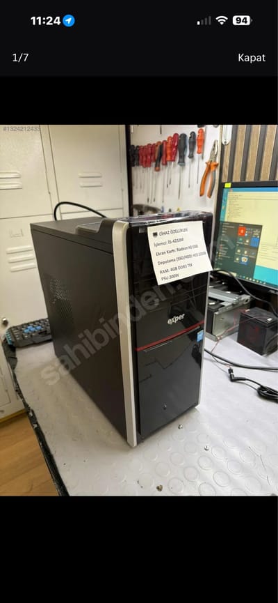 KASA İ5-3470 RADEON HD 5500 TOPLAMA PC İS OFİS MASAÜSTÜ EXPER