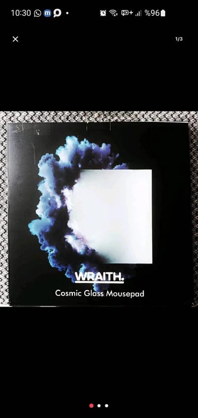 WRAITH Cosmic Glass cam mousepad